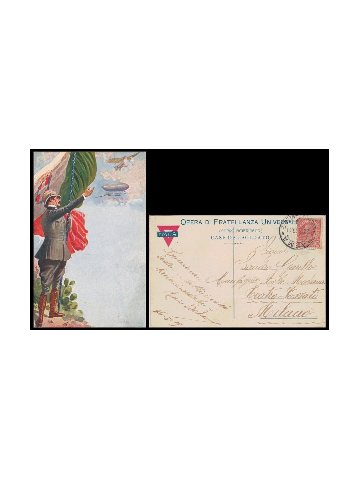 CARTOLINA Opera di Fratellanza Universale (1919)