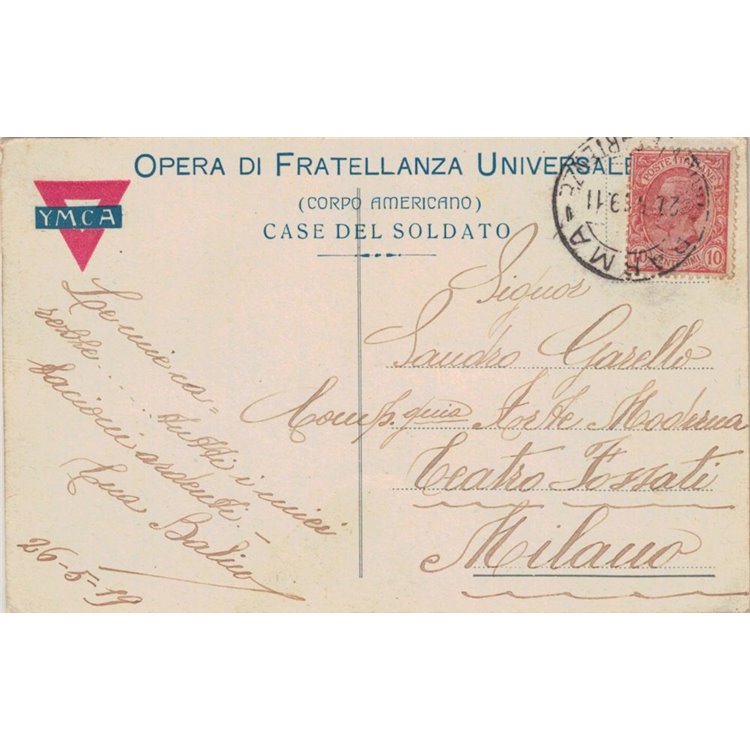 CARTOLINA Opera di Fratellanza Universale (1919)