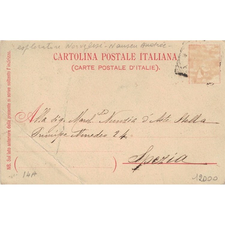 CARTOLINA Spedizione Polare del Duca degli Abruzzi (1899) 2