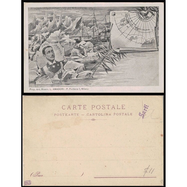 POSTCARD Polar Expedition of the Duke of Abruzzi (1899) 3