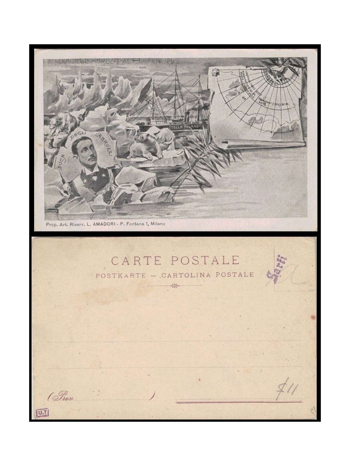 POSTCARD Polar Expedition of the Duke of Abruzzi (1899) 3
