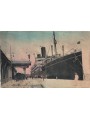 CARTOLINA Motonave Tevere al Porto di Brindisi (1935)