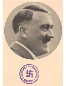 CARTOLINA Ritratto di Hitler (1938)