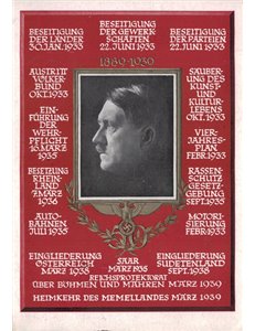 CARTOLINA Ritratto di Hitler (1939)