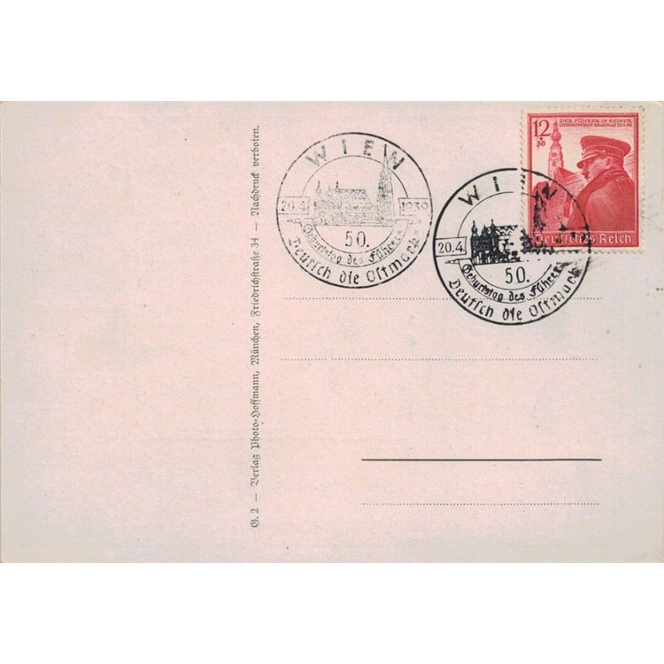 CARTOLINA Ritratto di Hitler (1939)