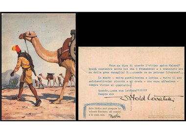 CARTOLINA Mussolini, Solo Iddio può piegare la volontà fascista...