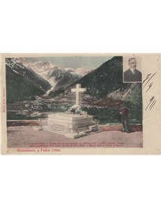 CARTOLINA Spedizione Polare, Monumento a Felice Ollier (1900)