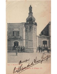 CARTOLINA Foggia, Monumento di Filippo IV
