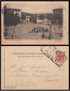 CARTOLINA Galluzzo, Piazza Nicolò Acciaioli