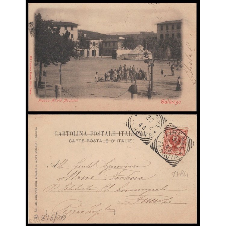 POSTCARD Galluzzo, Nicolò Acciaioli Square