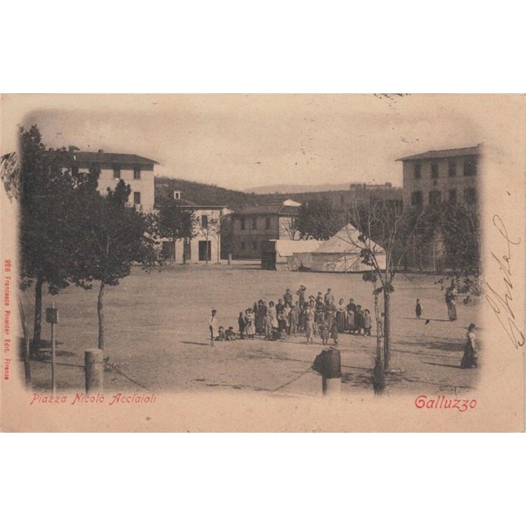 CARTOLINA Galluzzo, Piazza Nicolò Acciaioli