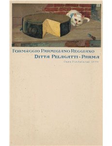 CARTOLINA Formaggio Parmigiano Reggiano, Ditta Pelagatti (Parma)