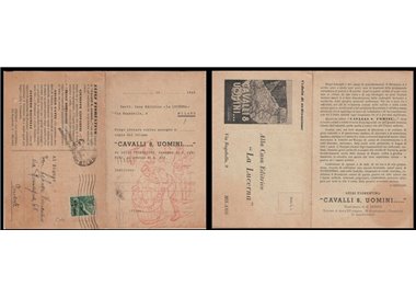 POSTCARD La Lucerna Publishing House, order form (Milan)