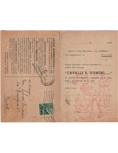 CARTOLINA Casa Editrice "La Lucerna", cedola di ordinazione (Milano)