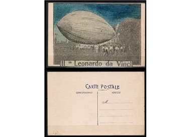 CARTOLINA Dirigibile Il Leonardo Da Vinci - non viaggiata -