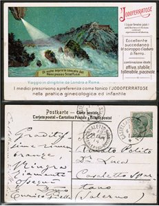 CARTOLINA Pubblicitaria Tonico Iodoferratose - viaggiata - (1914)