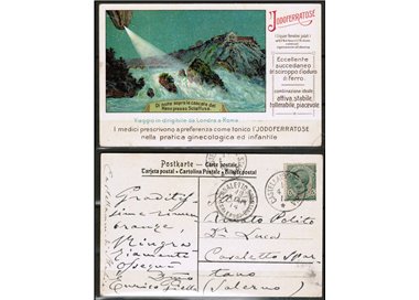 CARTOLINA Pubblicitaria Tonico Iodoferratose - viaggiata - (1914)