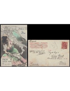 CARTOLINA Pubblicitaria Tonico Iodoferratose - viaggiata - (1914)