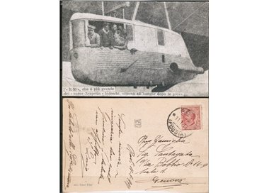 POSTCARD Airship R 33 - traveled - (1913)