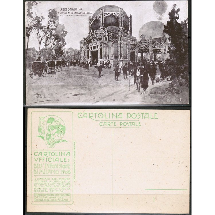 CARTOLINA Milano Esposizione 1906 - non viaggiata -