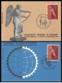 SAN MARINO 1962 Mondiali di Ciclismo, 2 cartoline FDC