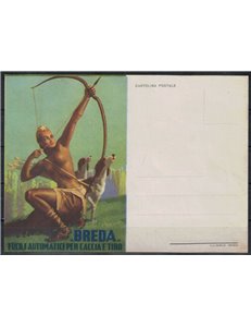 POSTCARD Breda, automatic rifles for hunting and shooting (Boccasile)