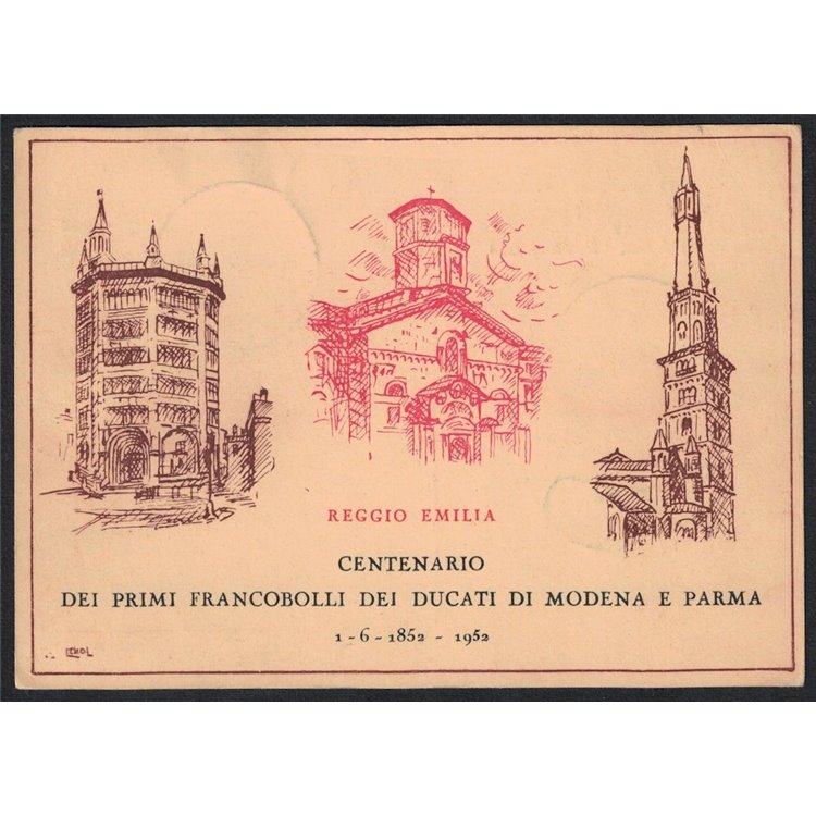 ITALIA 1952 Cartolina 27° Congresso Filatelico