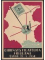 ITALIA 1950 Unesco su cartolina 1ª Giornata Filatelica Friulana