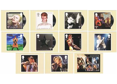 GRAN BRETAGNA 2017 David Bowie (11 cartoline nuove)