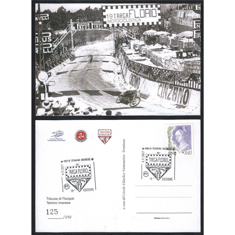 ITALIA 2017 Cartolina 19ª Targa Florio Motociclistica