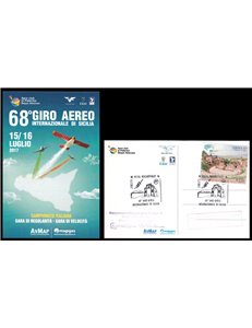ITALY 2017 Postcard 68th International Air Tour of Sicily