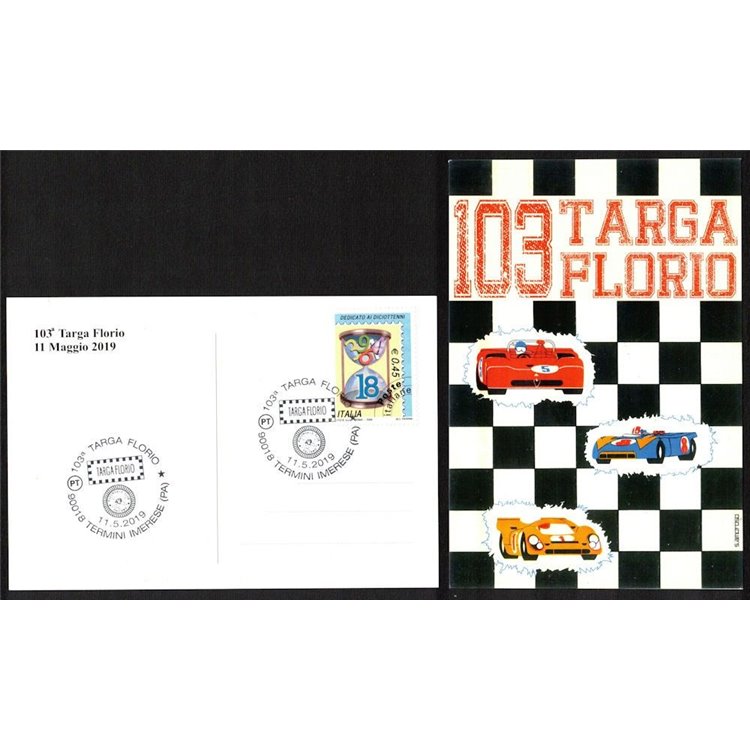 ITALIA 2019 Cartolina 103ª Targa Florio