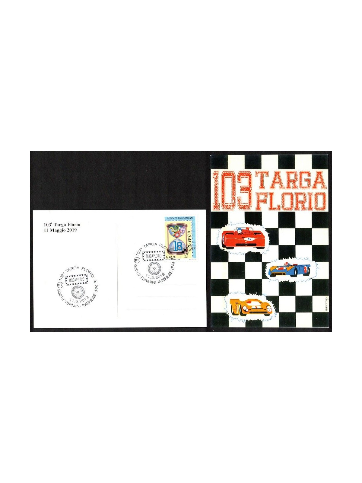 ITALIA 2019 Cartolina 103ª Targa Florio