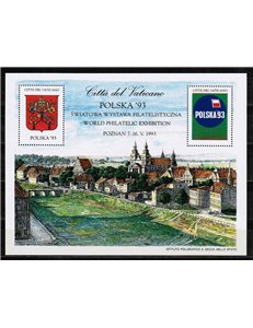 VATICANO 1993 Polska 93, esibizione filatelica