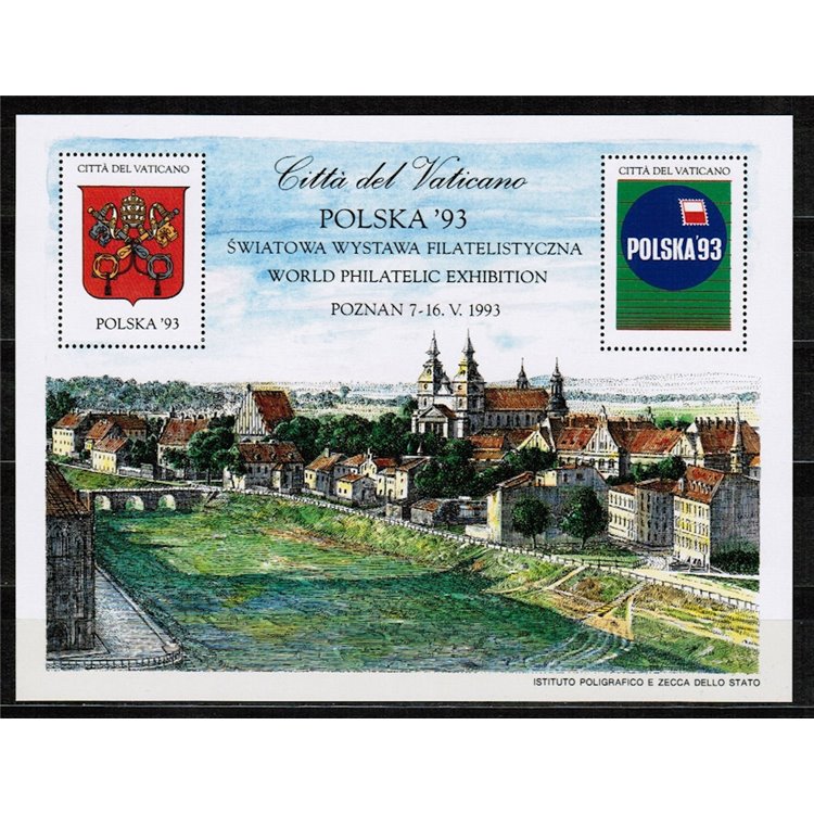 VATICAN 1993 Polska 93, philatelic exhibition