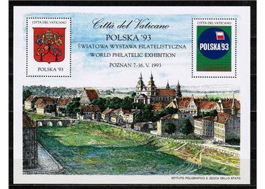 VATICAN 1993 Polska 93, philatelic exhibition