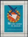 ITALY 1964 16th air tour of Sicily, MNH commemorative souvenir sheet**