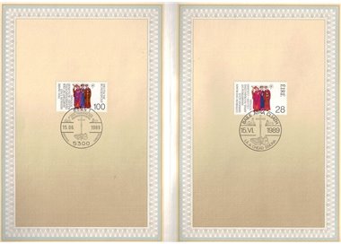 GERMANIA BRD 1989 ETB Apostoli Kilian, Kolonat e Totnan Mi 1424