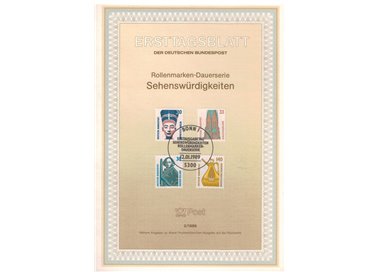GERMANIA BRD 1989 ETB Monumenti celebri Mi 1398/01