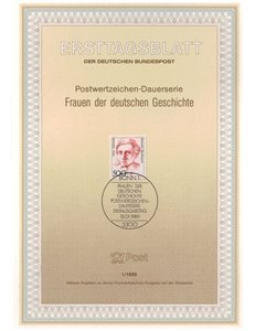GERMANY FRG 1989 ETB Famous women Mi 1397