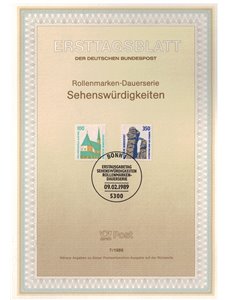 GERMANY FRG 1989 ETB Famous monuments Mi 1406/07