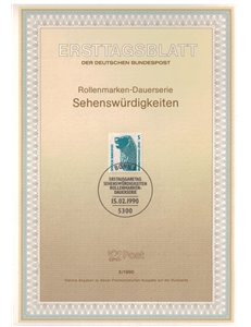 GERMANY BRD 1990 ETB Famous monuments Mi 1448