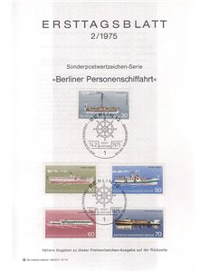 BERLINO 1975 ETB Navi della Marina Mi 483/87