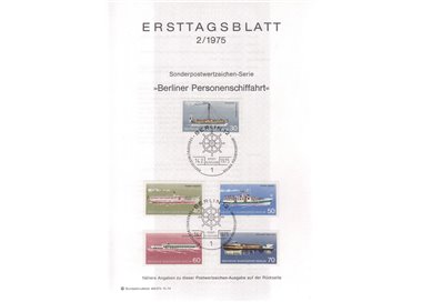 BERLINO 1975 ETB Navi della Marina Mi 483/87