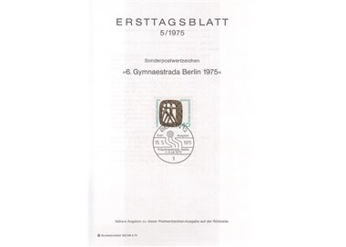 BERLINO 1975 ETB Torneo di ginnastica Mi 493