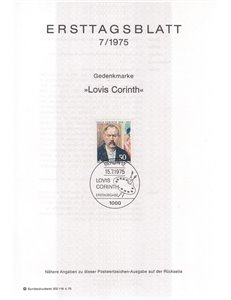 BERLIN 1975 ETB Louis Corinth Mi 509
