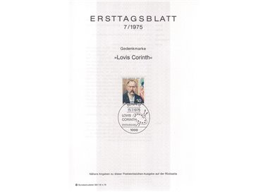 BERLIN 1975 ETB Louis Corinth Mi 509