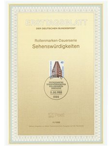 BERLINO 1988 ETB Monumenti celebri Mi 816