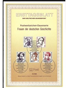 BERLINO 1988 ETB Donne celebri Mi 824/28