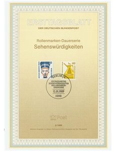 BERLINO 1989 ETB Monumenti celebri Mi 831/32
